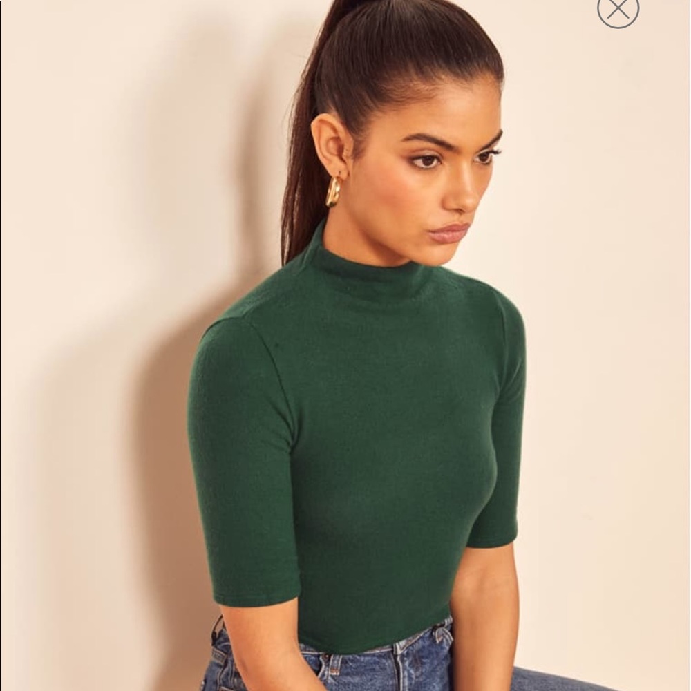 EUC Reformation Sebo Mock Neck Crop Top Black XS - Picture 6 of 16
